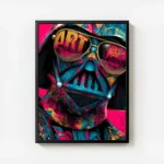 poster dark vador street art avec cadre.webp