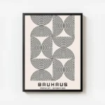 poster design bauhaus abstrait avec cadre.webp
