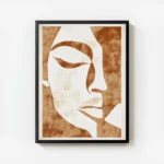 poster design geometrique beige et blanc avec cadre.webp