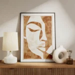 poster design geometrique beige et blanc meuble.webp