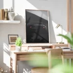 poster dodge noire sombre bureau.webp
