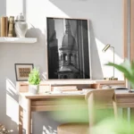 poster dome architectural noir et blanc bureau.webp