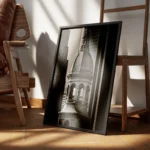 poster dome architectural noir et blanc encadre.webp