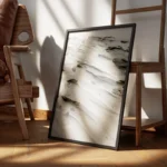 poster dune en noir et blanc encadre.webp