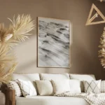 poster dune en noir et blanc salon.webp