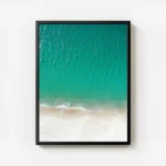 poster eau turquoise avec cadre.webp