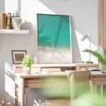 poster eau turquoise bureau.webp