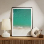 poster eau turquoise meuble.webp