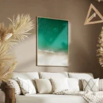 poster eau turquoise salon.webp
