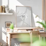poster ecouteurs blancs bureau.webp
