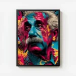 poster einstein street art avec cadre.webp
