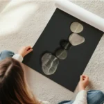 poster empilement de pierres naturelles en rouleau.webp