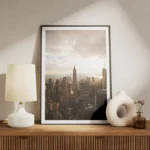 poster empire state building nuageux meuble.webp