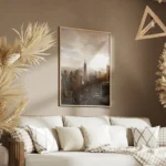 poster empire state building nuageux salon.webp