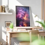 poster eruption volcanique coloree bureau.webp