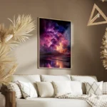 poster eruption volcanique coloree salon.webp