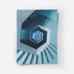 poster escalier bleu pastel.webp