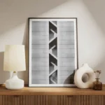 poster escalier gris moderne meuble.webp