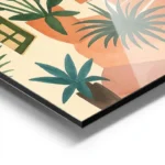 poster escaliers avec plantes aluminium.webp