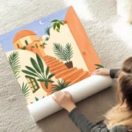 poster escaliers avec plantes au sol.webp
