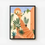 poster escaliers avec plantes avec cadre.webp
