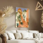 poster escaliers avec plantes salon.webp