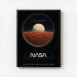 poster espace mars nasa avec cadre.webp