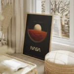 poster espace mars nasa salon beige.webp
