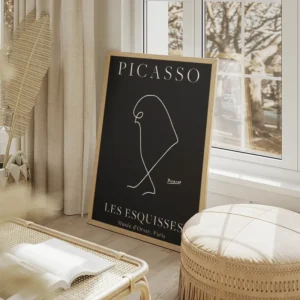 poster esquisse picasso salon beige.webp