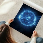 poster etoile geante bleue en rouleau.webp