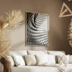 poster facade courbee en lattes blanches salon.webp