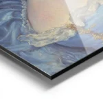 poster femme a bulle de gomme aluminium.webp