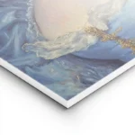 poster femme a bulle de gomme lightpanel.webp