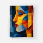 poster femme bleue cubiste.webp