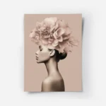poster femme elegante minimaliste fleurs.webp