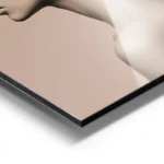 poster femme elegante minimaliste fleurs aluminium.webp