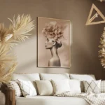 poster femme elegante minimaliste fleurs salon.webp
