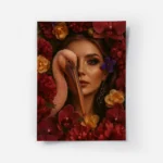 poster femme et flamant rose.webp