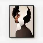 poster femme minimaliste elegant avec cadre.webp