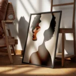 poster femme minimaliste elegant encadre.webp