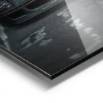 poster ferrari noire aluminium.webp