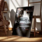 poster ferrari noire new york encadre.webp