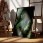poster feuillage de palmier vert encadre.webp