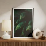 poster feuillage de palmier vert meuble.webp