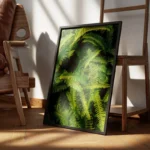 poster feuillage vert encadre.webp