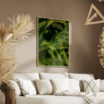 poster feuillage vert salon.webp