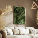 poster feuillage vert texture salon.webp