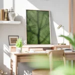 poster feuille verte bureau.webp