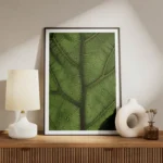 poster feuille verte meuble.webp