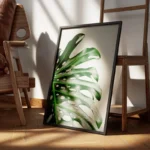 poster feuille verte monstera encadre.webp